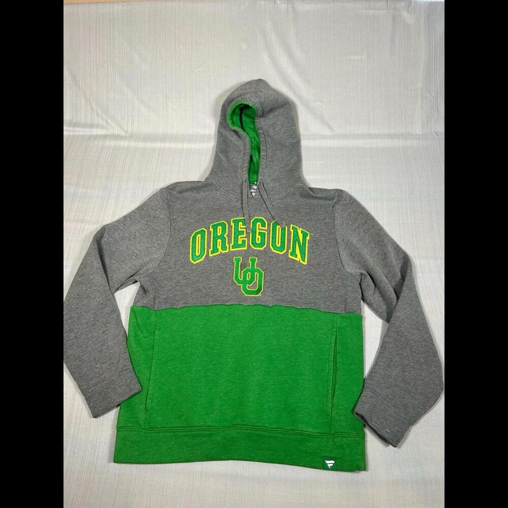 Oregon Ducks NCAA Fanatics Thin Lined Fleece Hoodie Size Large Pocket (A15)